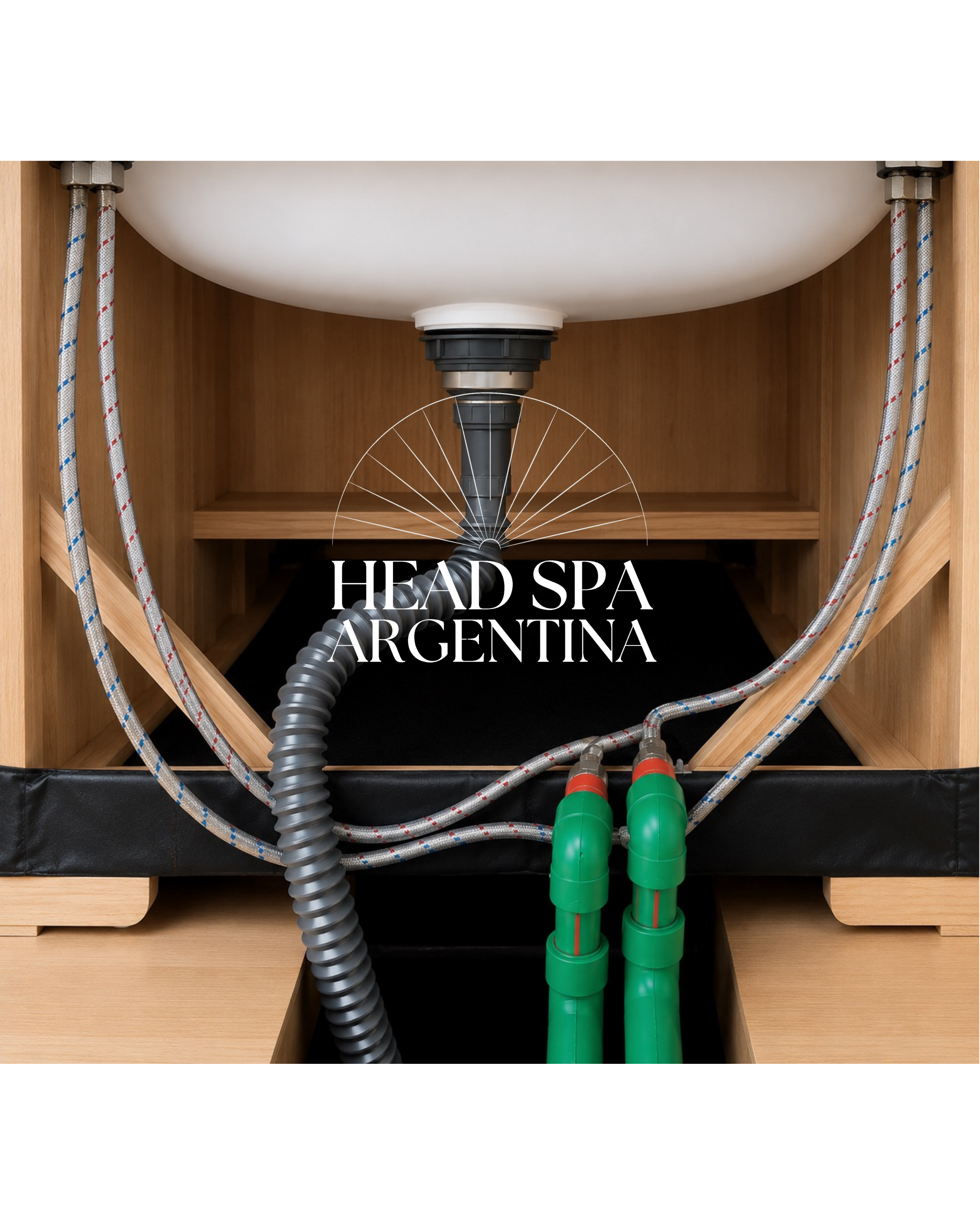 Detalle de instalación y conexión Head Spa